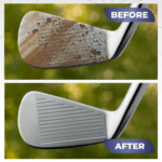 back 9 clean golf club cleaner ready to use foam before and after